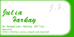 julia harkay business card